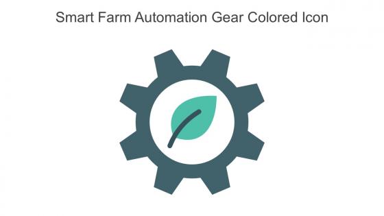 Smart Farm Automation Gear Colored Icon In Powerpoint Pptx Png And Editable Eps Format