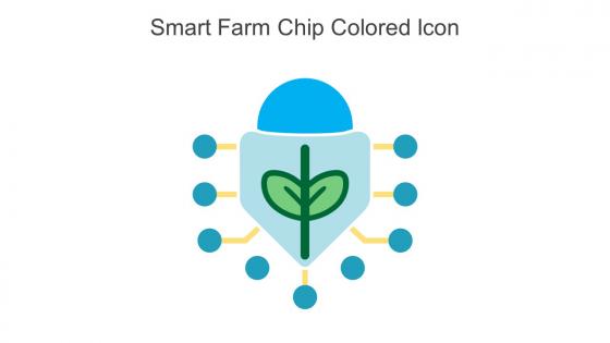 Smart Farm Chip Colored Icon In Powerpoint Pptx Png And Editable Eps Format