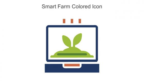 Smart Farm Colored Icon In Powerpoint Pptx Png And Editable Eps Format