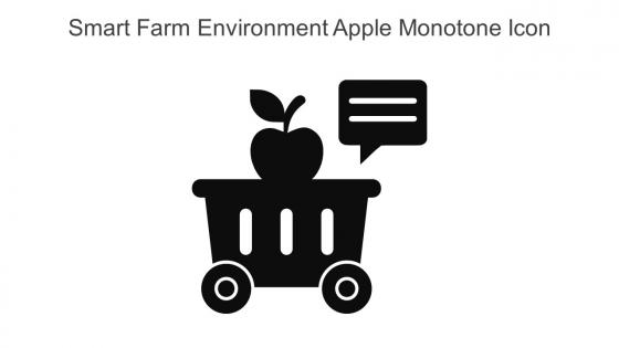 Smart Farm Environment Apple Monotone Icon In Powerpoint Pptx Png And Editable Eps Format