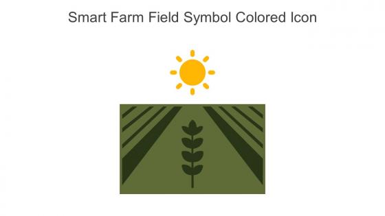 Smart Farm Field Symbol Colored Icon In Powerpoint Pptx Png And Editable Eps Format