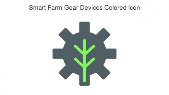 Smart Farm Gear Devices Colored Icon In Powerpoint Pptx Png And Editable Eps Format