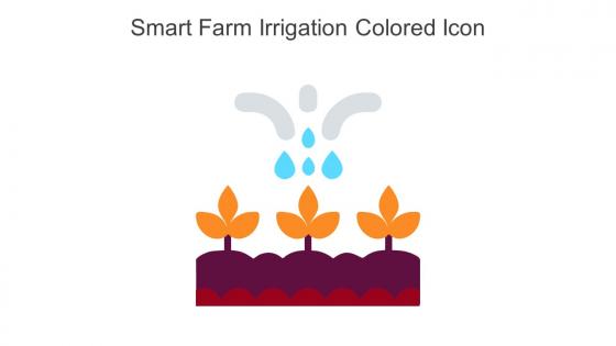 Smart Farm Irrigation Colored Icon In Powerpoint Pptx Png And Editable Eps Format
