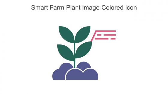 Smart Farm Plant Image Colored Icon In Powerpoint Pptx Png And Editable Eps Format