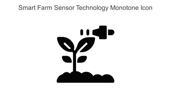 Smart Farm Sensor Technology Monotone Icon In Powerpoint Pptx Png And Editable Eps Format