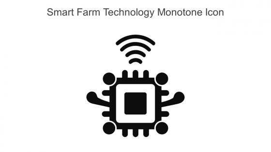 Smart Farm Technology Monotone Icon In Powerpoint Pptx Png And Editable Eps Format