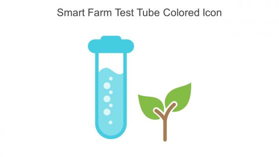 Smart Farm Test Tube Colored Icon In Powerpoint Pptx Png And Editable Eps Format