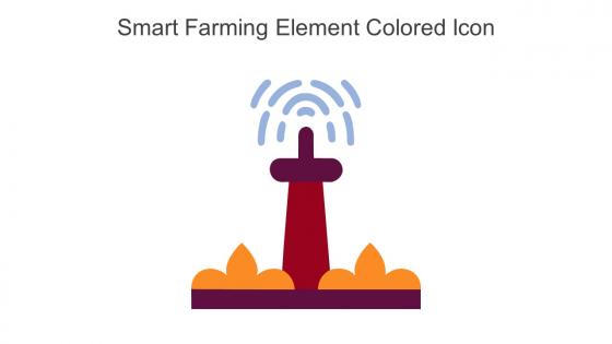 Smart Farming Element Colored Icon In Powerpoint Pptx Png And Editable Eps Format