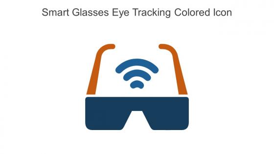 Smart Glasses Eye Tracking Colored Icon In Powerpoint Pptx Png And Editable Eps Format