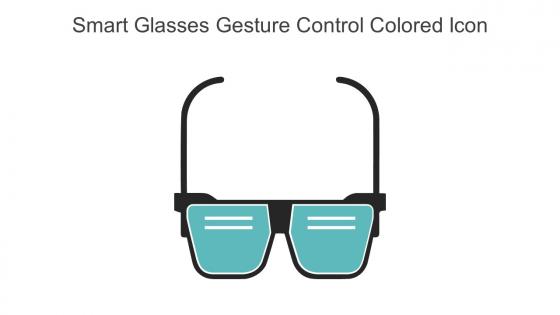 Smart Glasses Gesture Control Colored Icon In Powerpoint Pptx Png And Editable Eps Format
