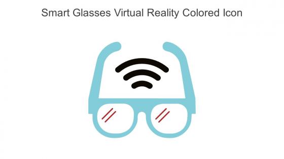 Smart Glasses Virtual Reality Colored Icon In Powerpoint Pptx Png And Editable Eps Format