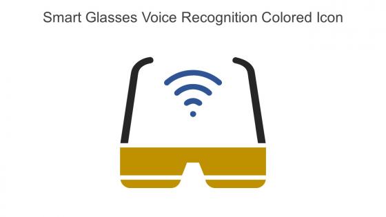Smart Glasses Voice Recognition Colored Icon In Powerpoint Pptx Png And Editable Eps Format