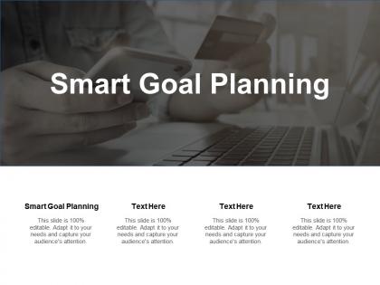 Smart goal planning ppt powerpoint presentation ideas professional cpb