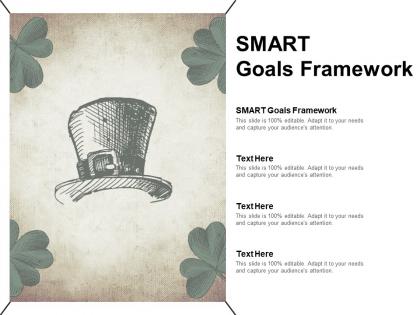 Smart goals framework ppt powerpoint presentation file inspiration cpb