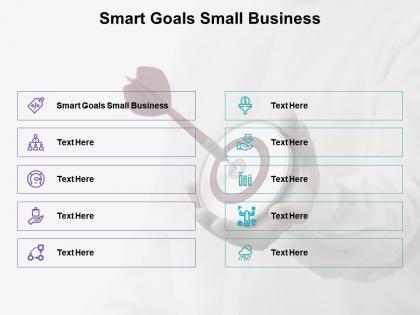 Smart goals small business ppt powerpoint presentation summary designs download cpb