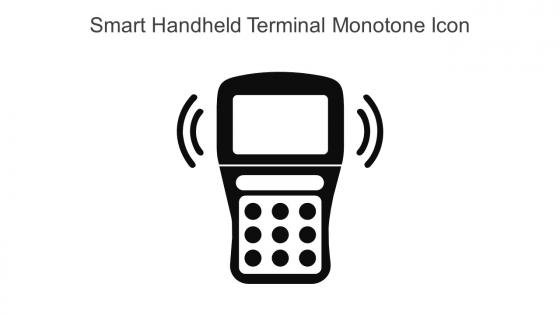 Smart Handheld Terminal Monotone Icon In Powerpoint Pptx Png And Editable Eps Format
