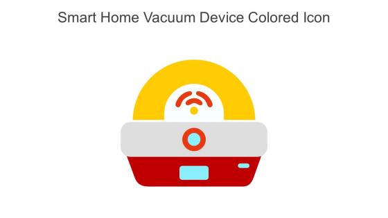 Smart Home Vacuum Device Colored Icon In Powerpoint Pptx Png And Editable Eps Format