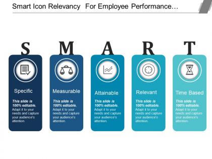Smart icon relevancy for employee performance management ppt icon