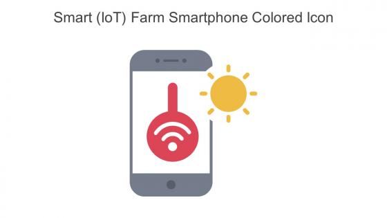 Smart Iot Farm Smartphone Colored Icon In Powerpoint Pptx Png And Editable Eps Format