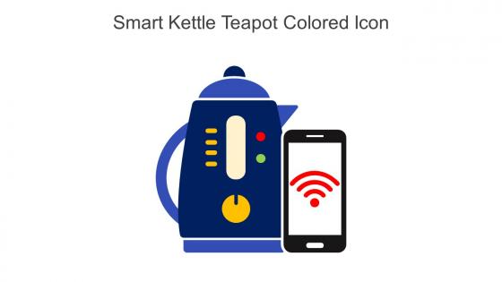 Smart Kettle Teapot Colored Icon In Powerpoint Pptx Png And Editable Eps Format