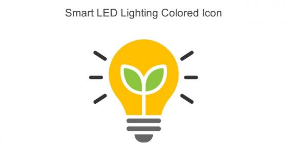 Smart LED Lighting Colored Icon In Powerpoint Pptx Png And Editable Eps Format