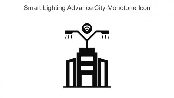 Smart Lighting Advance City Monotone Icon In Powerpoint Pptx Png And Editable Eps Format