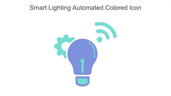 Smart Lighting Automated Colored Icon In Powerpoint Pptx Png And Editable Eps Format