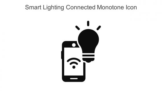Smart Lighting Connected Monotone Icon In Powerpoint Pptx Png And Editable Eps Format