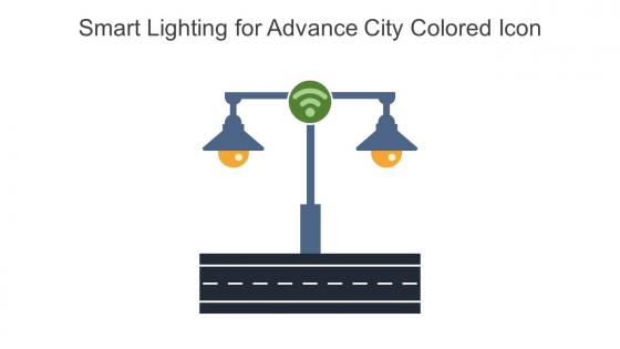 Smart Lighting For Advance City Colored Icon In Powerpoint Pptx Png And Editable Eps Format