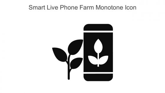 Smart Live Phone Farm Monotone Icon In Powerpoint Pptx Png And Editable Eps Format