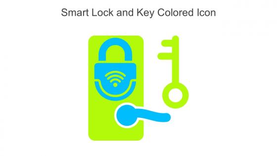 Smart Lock And Key Colored Icon In Powerpoint Pptx Png And Editable Eps Format