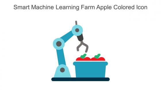 Smart Machine Learning Farm Apple Colored Icon In Powerpoint Pptx Png And Editable Eps Format