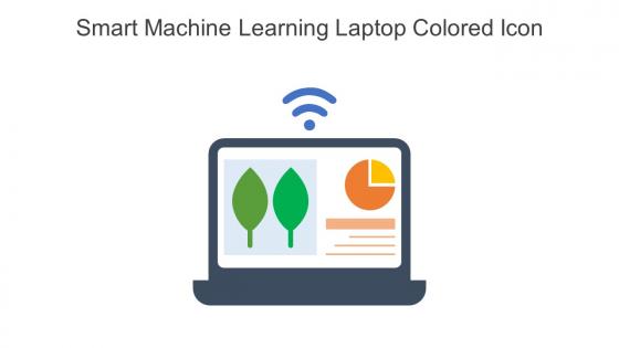 Smart Machine Learning Laptop Colored Icon In Powerpoint Pptx Png And Editable Eps Format