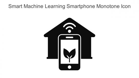Smart Machine Learning Smartphone Monotone Icon In Powerpoint Pptx Png And Editable Eps Format