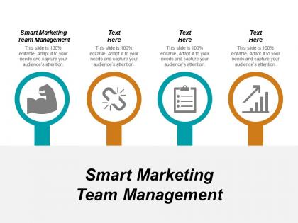 Smart marketing team management ppt powerpoint presentation pictures icons cpb