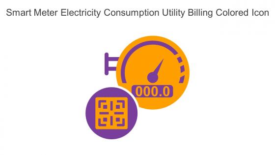Smart Meter Electricity Consumption Utility Billing Colored Icon In Powerpoint Pptx Png And Editable Eps Format