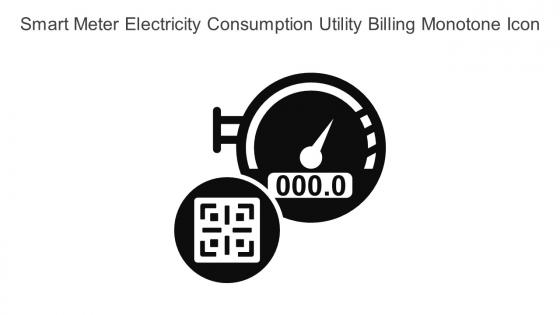 Smart Meter Electricity Consumption Utility Billing Monotone Icon In Powerpoint Pptx Png And Editable Eps Format