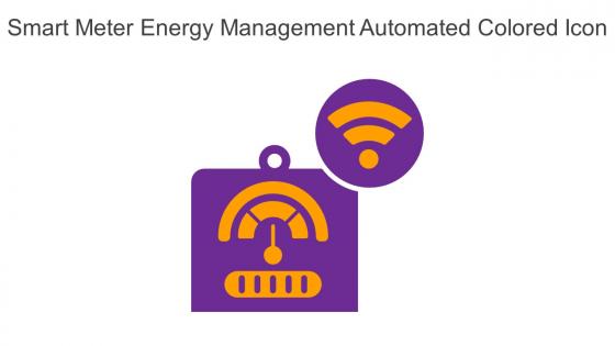 Smart Meter Energy Management Automated Colored Icon In Powerpoint Pptx Png And Editable Eps Format