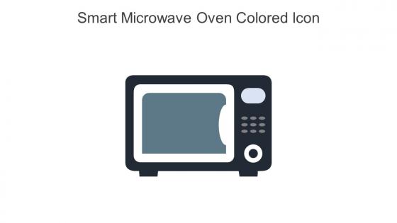 Smart Microwave Oven Colored Icon In Powerpoint Pptx Png And Editable Eps Format