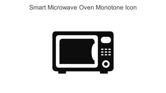 Smart Microwave Oven Monotone Icon In Powerpoint Pptx Png And Editable Eps Format
