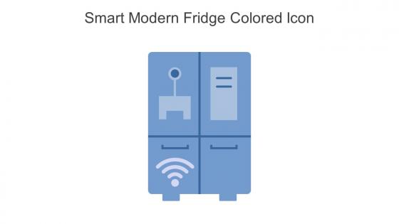 Smart Modern Fridge Colored Icon In Powerpoint Pptx Png And Editable Eps Format
