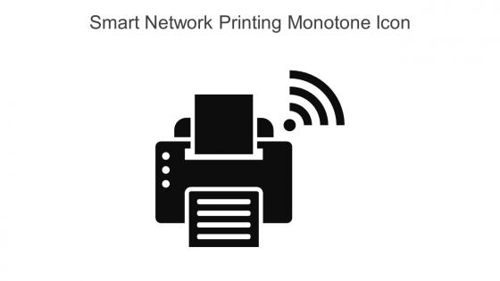 Smart Network Printing Monotone Icon In Powerpoint Pptx Png And Editable Eps Format