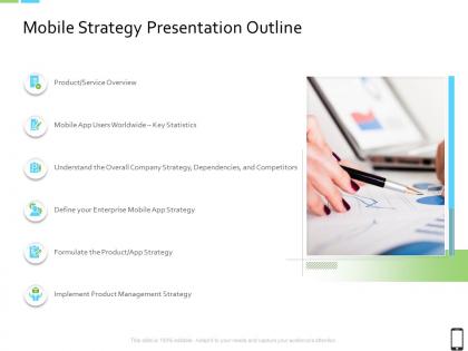 Smart phone strategy mobile strategy presentation outline ppt outline layouts