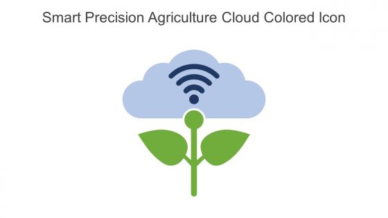 Smart Precision Agriculture Cloud Colored Icon In Powerpoint Pptx Png And Editable Eps Format