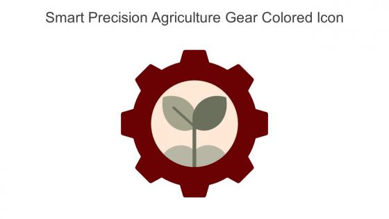 Smart Precision Agriculture Gear Colored Icon In Powerpoint Pptx Png And Editable Eps Format