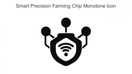 Smart Precision Farming Chip Monotone Icon In Powerpoint Pptx Png And Editable Eps Format