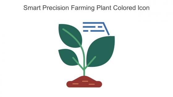 Smart Precision Farming Plant Colored Icon In Powerpoint Pptx Png And Editable Eps Format