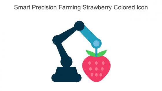 Smart Precision Farming Strawberry Colored Icon In Powerpoint Pptx Png And Editable Eps Format