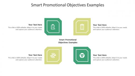 Smart promotional objectives examples ppt powerpoint presentation infographic template cpb