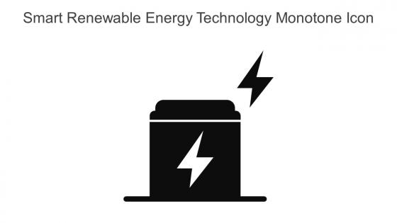 Smart Renewable Energy Technology Monotone Icon In Powerpoint Pptx Png And Editable Eps Format